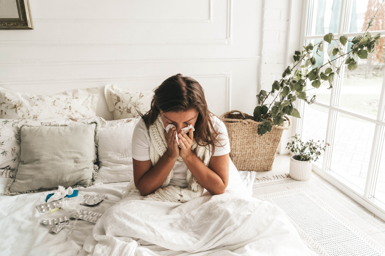 crying woman who had a miscarriage 
