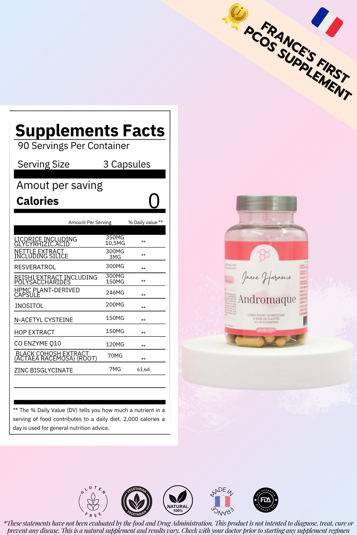 Supplements facts of Andromaque