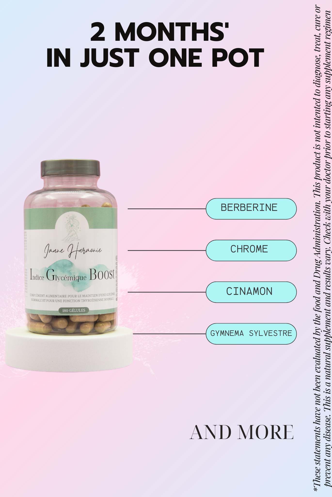 primary supplements of glycemic index boost : berberine, chrome, cinamon, gymnema sylvestre