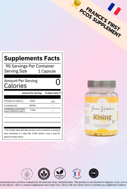Supplements facts of rising D3