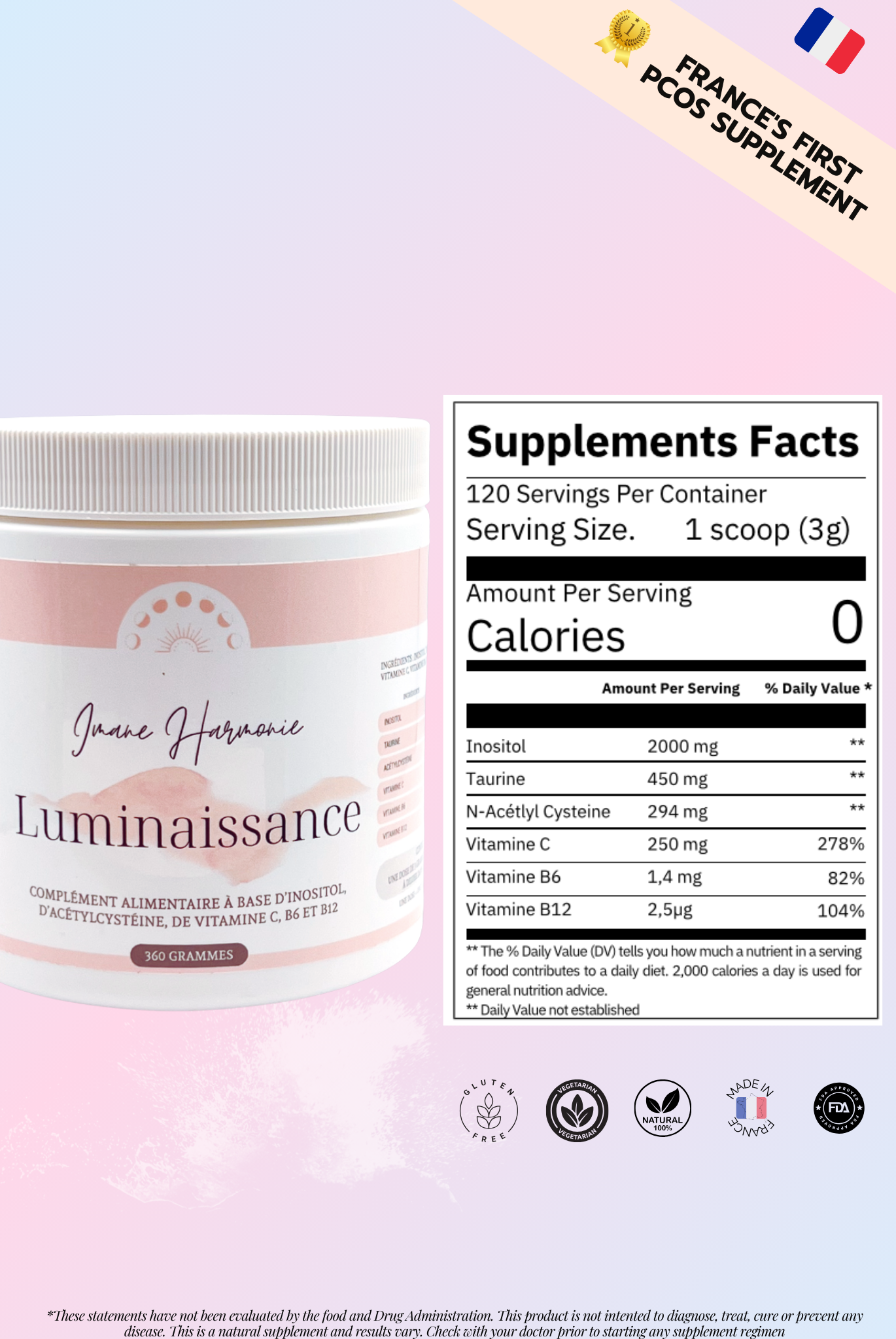 supplements facts of luminaissance