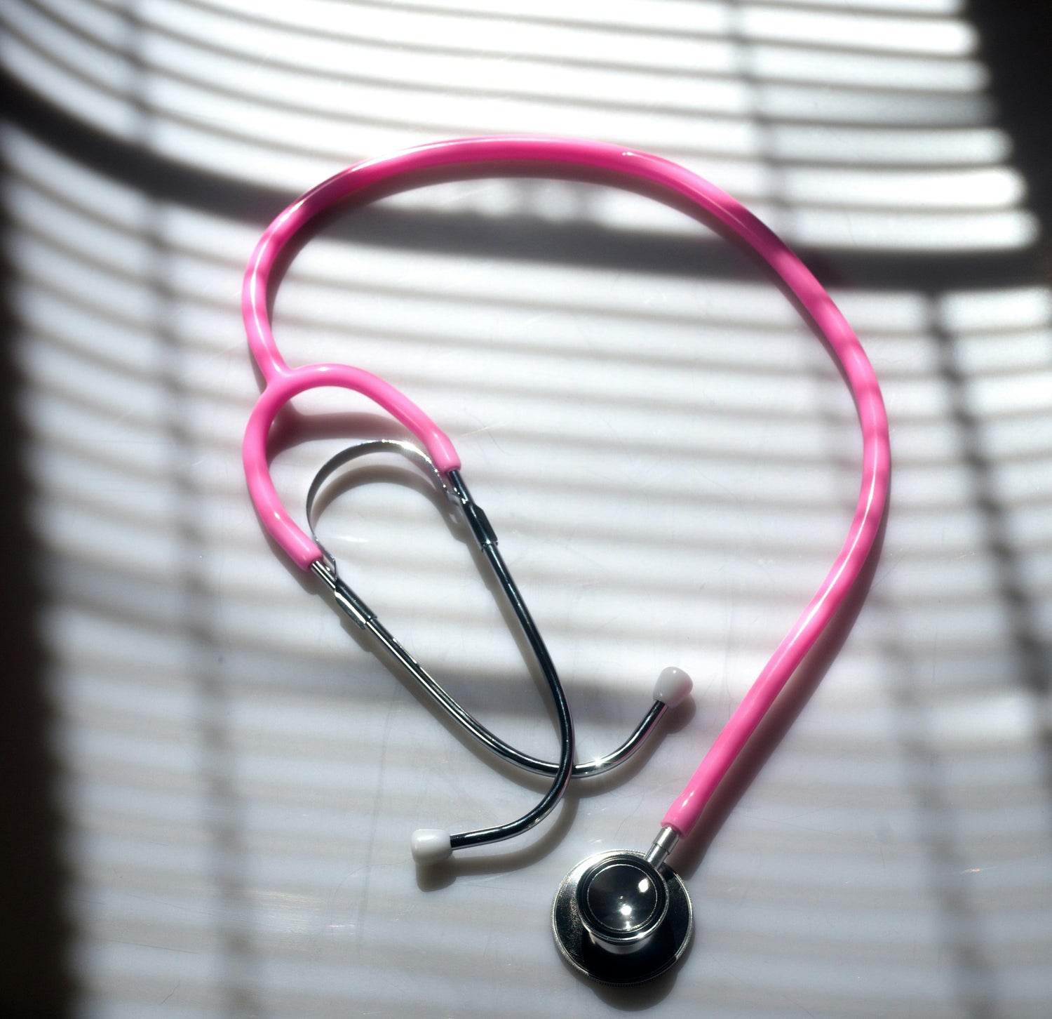 Pink stethoscope